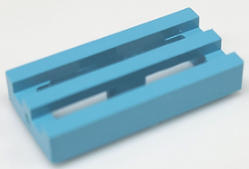 LEGO® los onderdeel Tegel Aangepast Maersk Blue 2412b