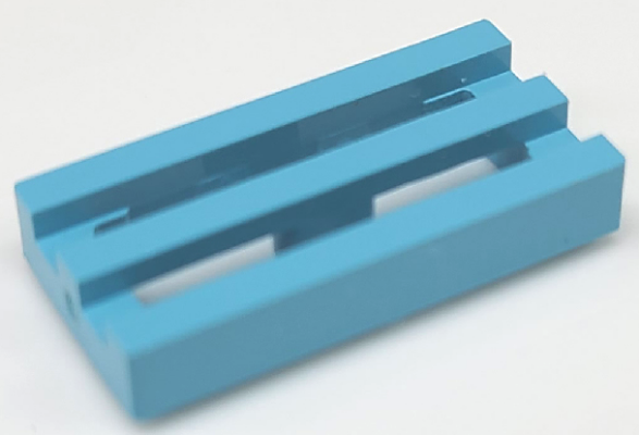 LEGO® los onderdeel Tegel Aangepast Maersk Blue 2412b