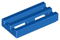 LEGO® los onderdeel Tegel Aangepast in kleur Blauw 2412b