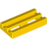 Plaatje in Gallery viewer laden, LEGO® los onderdeel Tegel Aangepast in kleur Geel 2412b