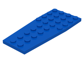 LEGO® los onderdeel Wig Plaat in kleur Blauw 2413
