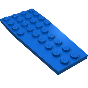 LEGO® los onderdeel Wig Plaat in kleur Blauw 2413