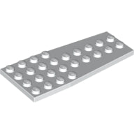 LEGO® los onderdeel Wig Plaat in kleur Wit 2413