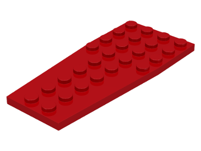LEGO® los onderdeel Wig Plaat in kleur Rood 2413