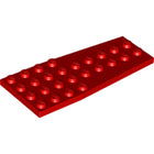 LEGO® los onderdeel Wig Plaat in kleur Rood 2413