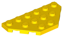 LEGO® los onderdeel Wig Plaat in kleur Geel 2419