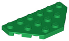 LEGO® los onderdeel Wig Plaat in kleur Groen 2419