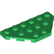 Plaatje in Gallery viewer laden, LEGO® los onderdeel Wig Plaat in kleur Groen 2419