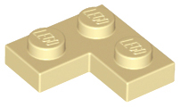 LEGO® los onderdeel Plaat Algemeen in kleur Geelbruin 2420