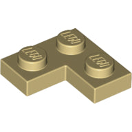 Plaatje in Gallery viewer laden, LEGO® los onderdeel Plaat Algemeen in kleur Geelbruin 2420