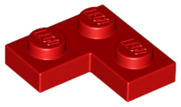 LEGO® los onderdeel Plaat Algemeen in kleur Rood 2420