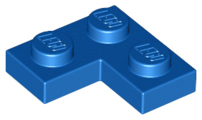 LEGO® los onderdeel Plaat Algemeen in kleur Blauw 2420