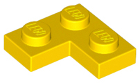 LEGO® los onderdeel Plaat Algemeen in kleur Geel 2420