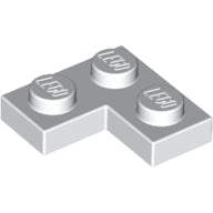 LEGO® los onderdeel Plaat Algemeen in kleur Wit 2420