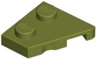 LEGO® los onderdeel Wig Plaat in kleur Olijfgroen 24299