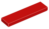 LEGO® los onderdeel Tegel Algemeen in kleur Rood 2431