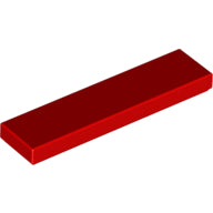 LEGO® los onderdeel Tegel Algemeen in kleur Rood 2431