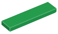 LEGO® los onderdeel Tegel Algemeen in kleur Groen 2431