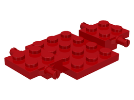 LEGO® los onderdeel Onderstel in kleur Rood 2441