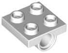 LEGO® los onderdeel Plaat Aangepast in kleur Wit 2444