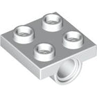 LEGO® los onderdeel Plaat Aangepast in kleur Wit 2444