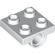 LEGO® los onderdeel Plaat Aangepast in kleur Wit 2444