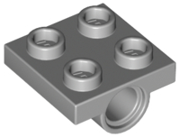 LEGO® onderdeel Plaat Aangepast Licht Blauwachtig Grijs 2444