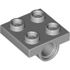 LEGO® onderdeel Plaat Aangepast Licht Blauwachtig Grijs 2444