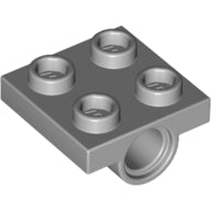 LEGO® onderdeel Plaat Aangepast Licht Blauwachtig Grijs 2444