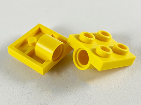 LEGO® los onderdeel Plaat Aangepast in kleur Geel 2444