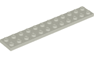 Plaatje in Gallery viewer laden, LEGO® los onderdeel Plaat Algemeen in kleur Lichtgrijs 2445