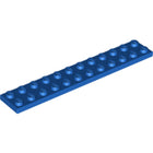 LEGO® los onderdeel Plaat Algemeen in kleur Blauw 2445