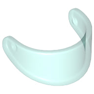 LEGO® Hoofddeksel Accessoire Doorzichtig Lichtblauw 2447