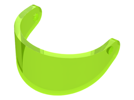 LEGO® Hoofddeksel Accessoire Doorzichtig Neon Groen 2447