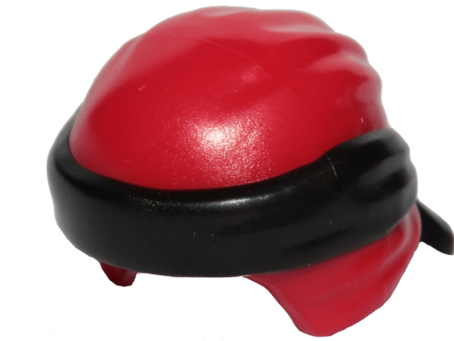 LEGO® los onderdeel Hoofddeksels in kleur Rood 24496pb16