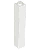 LEGO® los onderdeel Steen in kleur Wit 2453b