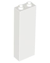 LEGO® los onderdeel Steen in kleur Wit 2454