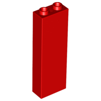 LEGO® los onderdeel Steen in kleur Rood 2454