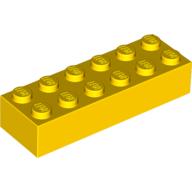 LEGO® los onderdeel Steen in kleur Geel 2456