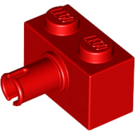 LEGO® los onderdeel Steen Aangepast in kleur Rood 2458