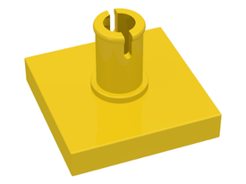 LEGO® los onderdeel Tegel Aangepast in kleur Geel 2460