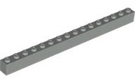 Plaatje in Gallery viewer laden, LEGO® los onderdeel Steen in kleur Lichtgrijs 2465