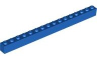 LEGO® los onderdeel Steen in kleur Blauw 2465