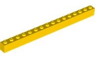 LEGO® los onderdeel Steen in kleur Geel 2465