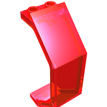 Plaatje in Gallery viewer laden, LEGO® los onderdeel Paneel in kleur Doorzichtig Rood 2466