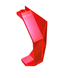 LEGO® los onderdeel Paneel in kleur Doorzichtig Rood 2468