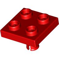 LEGO® los onderdeel Plaat Aangepast in kleur Rood 2476