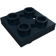Plaatje in Gallery viewer laden, LEGO® los onderdeel Plaat Aangepast in kleur Zwart 2476b