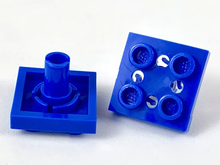 Plaatje in Gallery viewer laden, LEGO® los onderdeel Plaat Aangepast in kleur Blauw 2476b