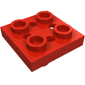 LEGO® los onderdeel Plaat Aangepast in kleur Rood 2476b